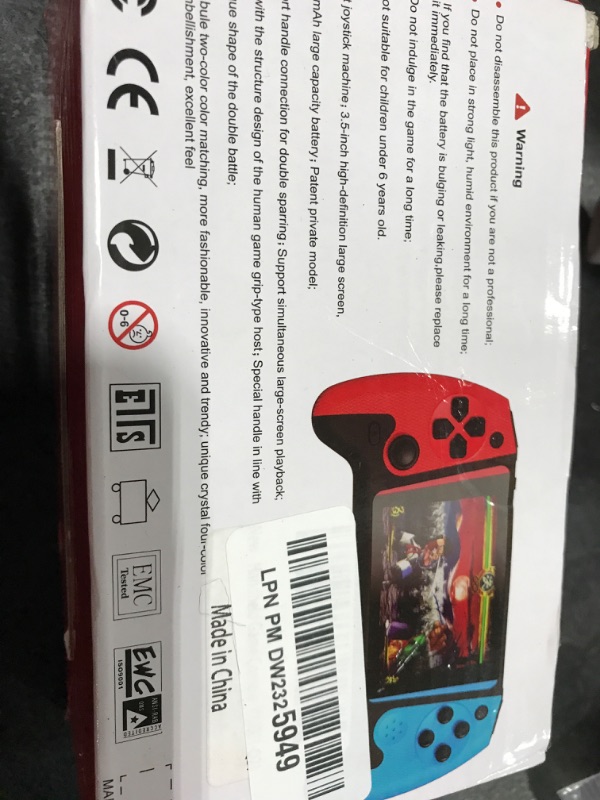 Photo 1 of Handheld Game Console, Portable Video Game Console with 500 Retro Games, 3.5" HD Screen, Rechargeable Battery, Support 2 Players and Hook Up to TV, Christmas Birthday Gift for Adults Kids 4-12