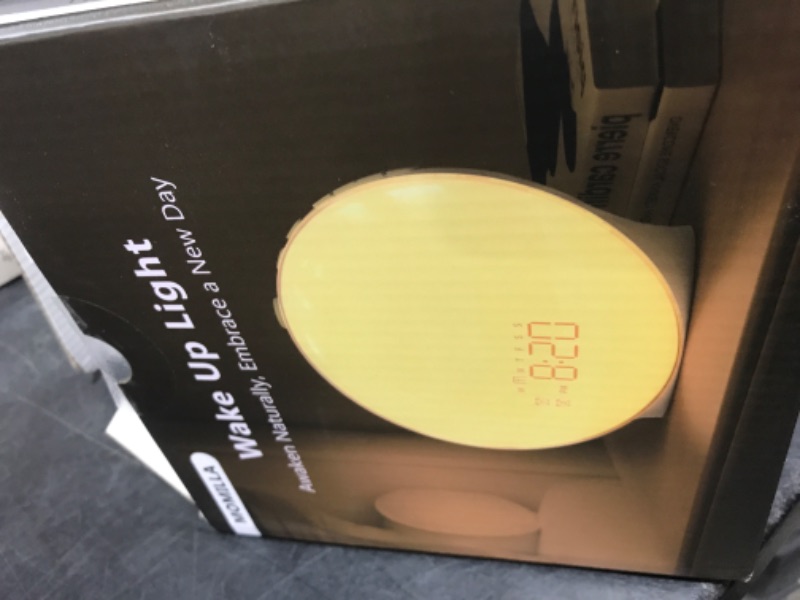 Photo 1 of MOMILLA Sunrise Alarm Clock, Smart Wake-up Light Compatible with Alexa, Dual Alarms with FM Radio, Snooze Function for Heavy Sleepers, Adults&Kids