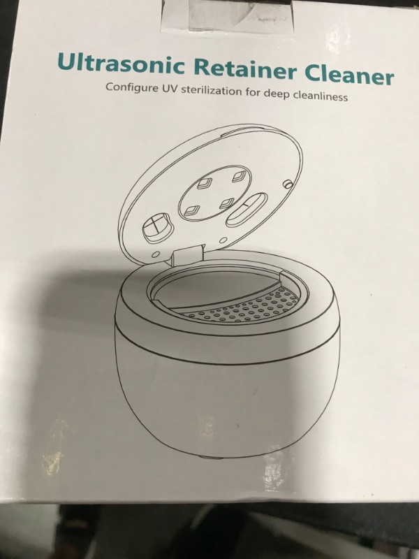 Photo 1 of Ultrasonic Retainer Cleaner Machine 45kHz, UV Denture Cleaner with 4 Modes Digital Timer, Portable 200ML UltraSonic Cleaning Pod for Night Mouth Guard, Aligner, Braces, Toothbrush, Jewelry and More