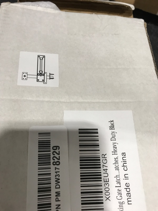 Photo 1 of Sdstone Gate Latch Heavy Duty for Wooden Fence?Aluminum Two Sided Gate Latch for Outdoor Fence? Door Latch Gate Hardware for Garden Farm?Black?