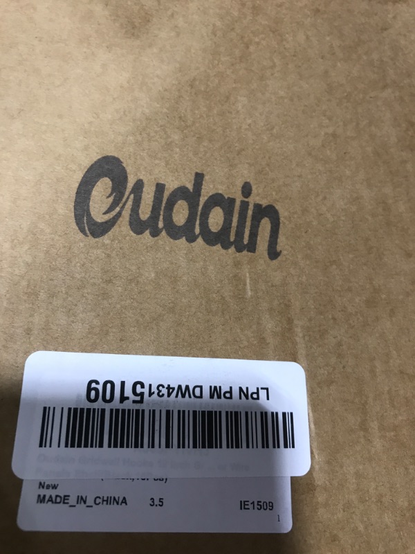 Photo 1 of Oudain Gridwall Hooks 12 Inch Grid Wall Hangers Display Peg Hooks Slat Wall Accessories for Wire Panels Shelf(Black,10Pcs)