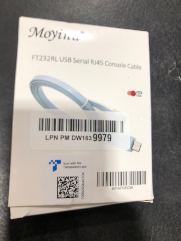 Photo 1 of USB Console Cable USB to RJ45 Cable Essential Accesory of Cisco, NETGEAR, Ubiquity, LINKSYS, TP-Link Routers/Switches for Laptops in Windows, Mac, Linux (Blue)