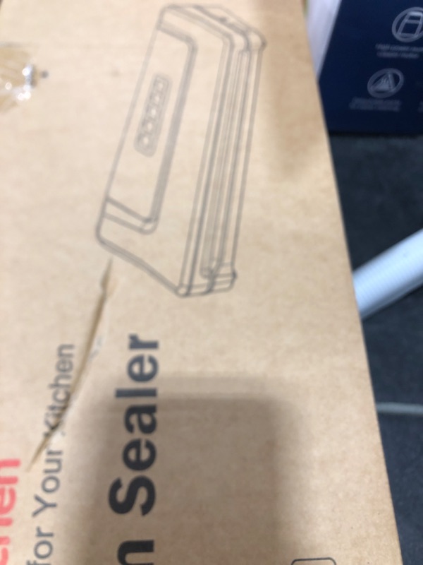 Photo 1 of [Updated 2025] Bonsenkitchen Vacuum Sealer Machine + 40 Vacuum Bags, Fast-Compact/Multi-Functional Food Vacuum Sealer with External Vacuum System, Silver