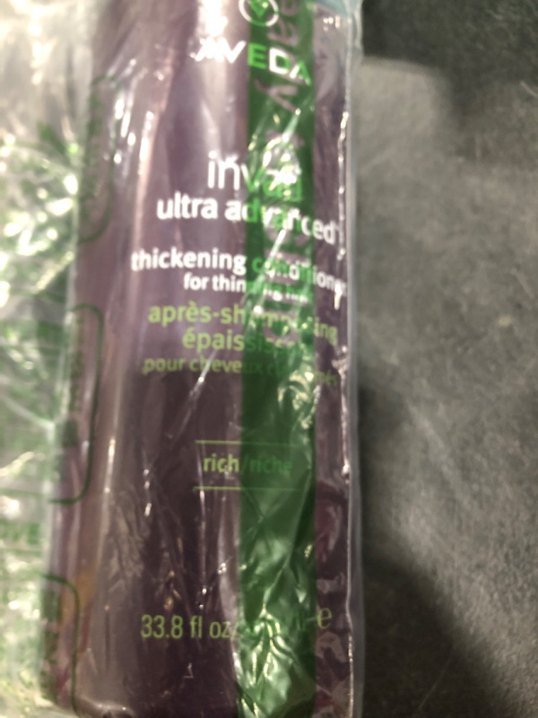 Photo 1 of Aveda Invati Ultra Advanced Thickening Conditioner Rich | Step 2 of 4 | Reduces Hair Loss by 77% | for Medium to Thick Thinning Hair Types | Normal to Oily Scalp | 96% Naturally Derived*, 33.8 Fl Oz