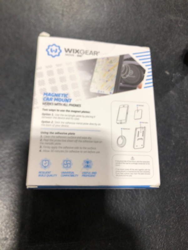 Photo 1 of WixGear Universal Air Vent Magnetic Phone Car Mount Holder with Fast Swift-Snap Technology for Smartphones and Mini Tablets, Black 1 Pack