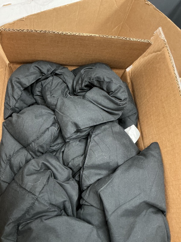 Photo 1 of BedTreat Down Alternative Duvet Insert with Corner Tabs, All Season Quilted King Comforter Box-Stitched Black, Machine Washable Microfiber Bedding