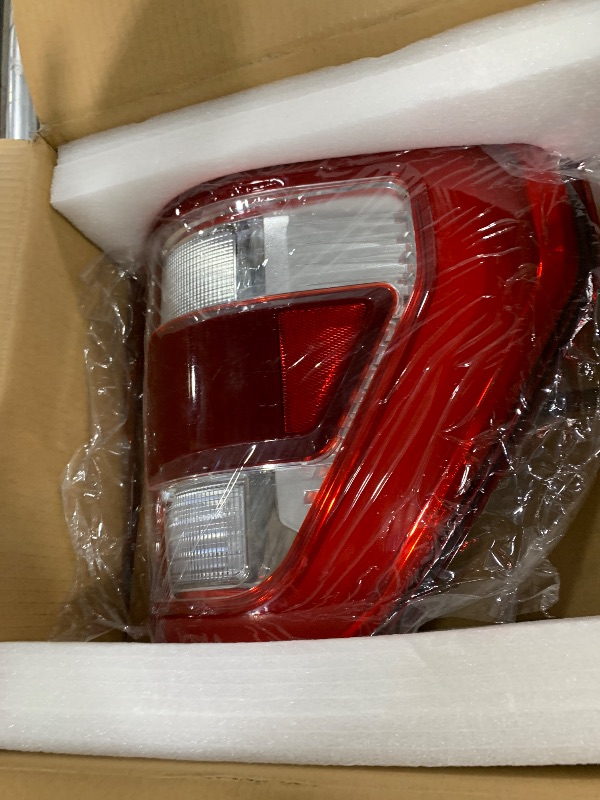 Photo 1 of LED Tail Lights Compatible With Ford F150 2021 2022 2023 With Blind Spot Rear Brake Lamp Signal Assembly Fit King Ranch Lariat Limited Platinum Taillights(Chrome Housing Right Passenger Side)