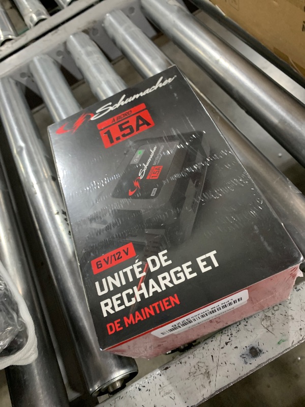 Photo 1 of Schumacher Electric On-Board Battery Charger and Maintainer, 3-in-1, SC1587, 1.5 Amps, 6 Volt, 12 Volt, Fully Automatic, Mounts Under Hood, for Car, Truck, and Large Vehicle Batteries
