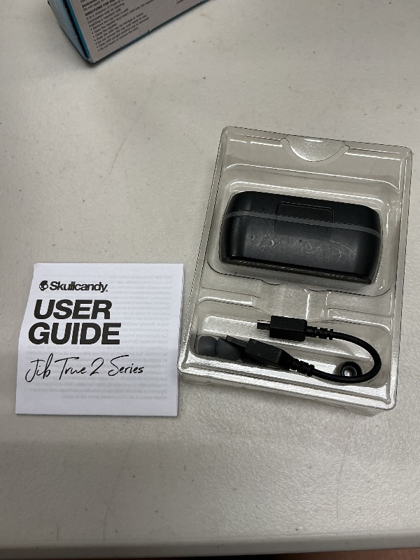 Photo 1 of Skullcandy Jib True 2 In-Ear Wireless Earbuds, 32 Hr Battery, Microphone, Works with iPhone Android and Bluetooth Devices - Black