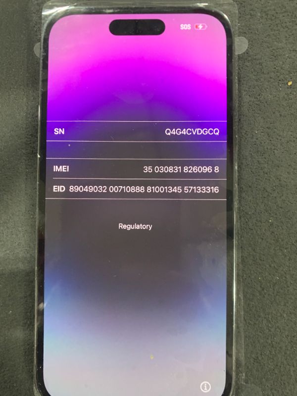 Photo 1 of Apple iPhone 14 Pro, 256GB, Deep Purple - Unlocked (Renewed Premium)