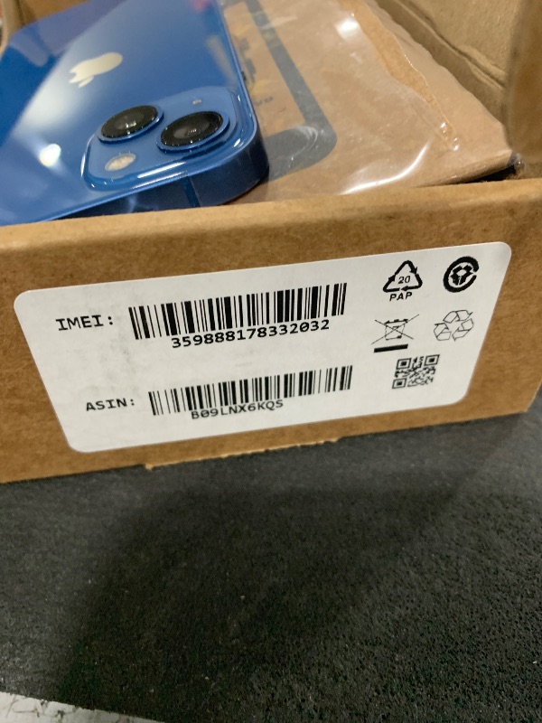 Photo 1 of Apple iPhone 13, 128GB, Blue - Unlocked (Renewed)