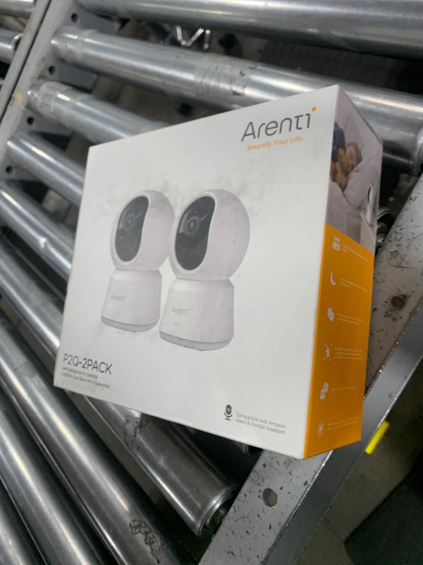 Photo 1 of ARENTI 5G Security Camera Indoor, 4MP Pet Camera with Speaker for Dog/Cat, Baby Monitor with Phone App, Dual-Band WiFi, Auto Tracking, Super Night Vision, 2-Way Talk, Cloud & SD Card Storage(2PC)