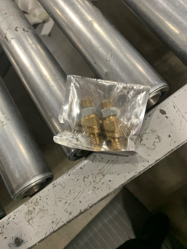 Photo 1 of 3/8"-16 Brass Stud Side Post Battery Terminal Bolt, Ampper Standard Battery Side Post Extender Stud Compatible with GM Post, Pack of 2
