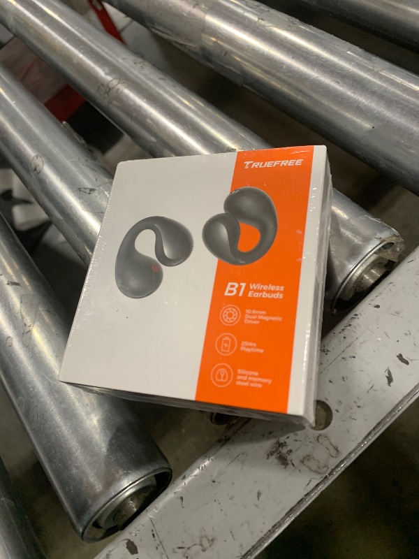 Photo 1 of truefree B1 Open-Ear Wireless Earbuds, Bluetooth 5.4 Headphones with Spatial Audio, Ultra-Light Clip-On Fit, 25H Battery, Fast Charging, Multipoint Connection, App Customization, Workouts, Commute