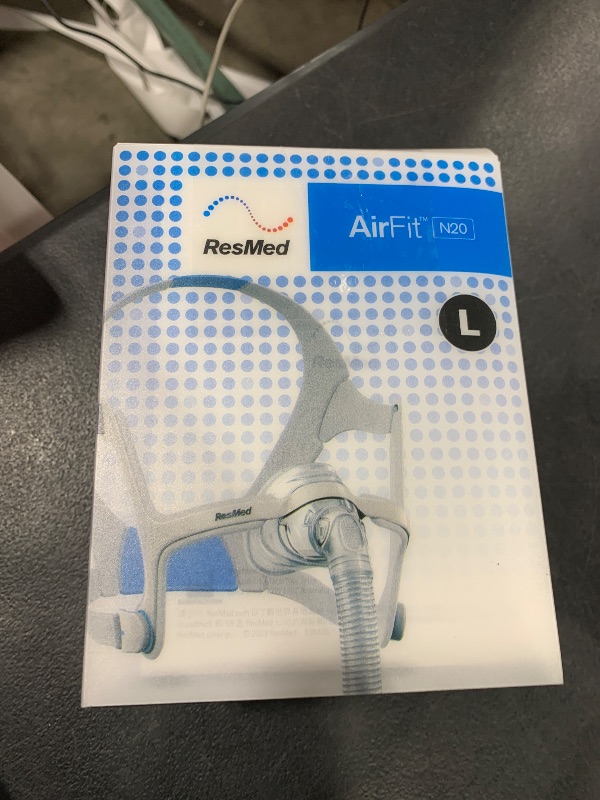 Photo 1 of Nasal Pillow Tube Frame for AirFit N20, Upgrade Replacement Frame Elbow Assembly with Headgear, Frame, Tube and Cushion for N20 (L)