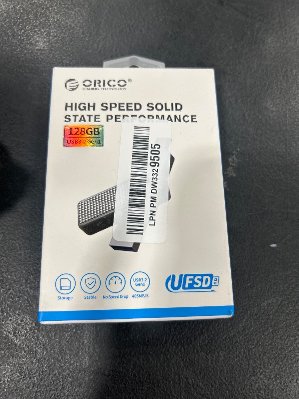 Photo 1 of ORICO 128 GB UFSD(405 MB/s) USB C Flash Drive, 2 in 1 External SSD, Dual USB 3.2 Type C, Efficient Heat Dissipation, High Speed OTG Memory Stick for MacBook, iPhone 15, Tablet, Labtop and USB-C Phone