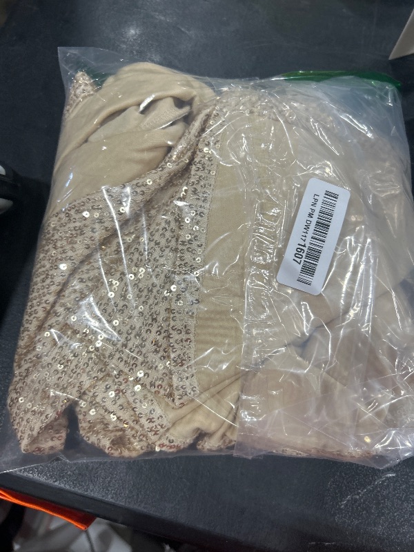 Photo 1 of Zando Gold Sequin Top - Sparkly Party Top for Women - Small