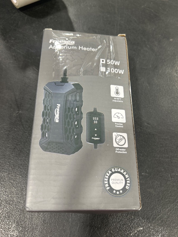 Photo 1 of FREESEA Aquarium Fish Tank Heater: 50W Small Submersible Aquarium Heaters with Adjustable Digital LED Controller Leaving Water Automatic Stop Heating for 5-10 Gallon Betta Turtle Freshwater Saltwater