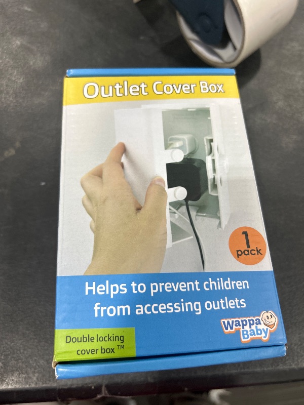 Photo 1 of Baby Safety Outlet Cover BOX [Patent Pending] Double Lock for Much Better Toddler Proofing, Easier Operation, Simple 3 Step Install with Included Screws. Provides Extra Space Inside for Plugs,Adapters