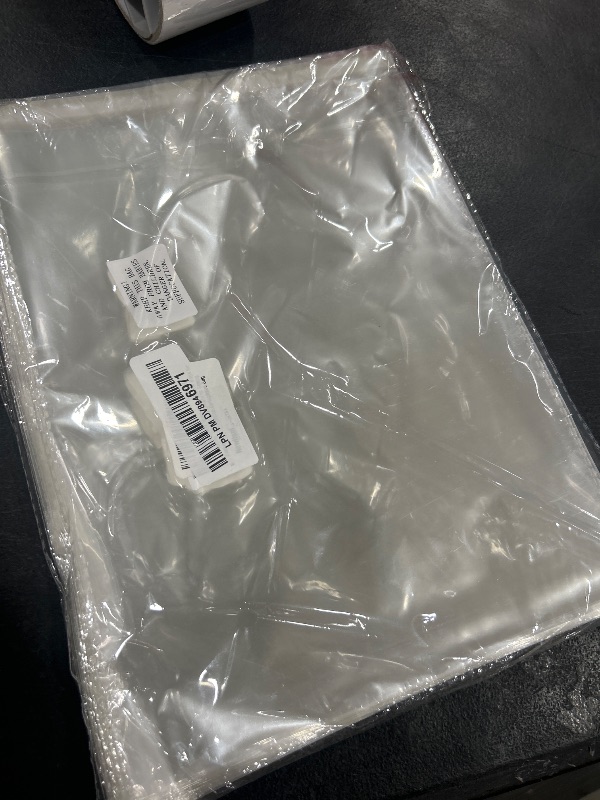Photo 1 of 100 Pieces (9x12 Inch) Clear Plastic Bags for Packaging, Clothing & T-Shirts Strong Packing Self Adhesive Cellophane Bag