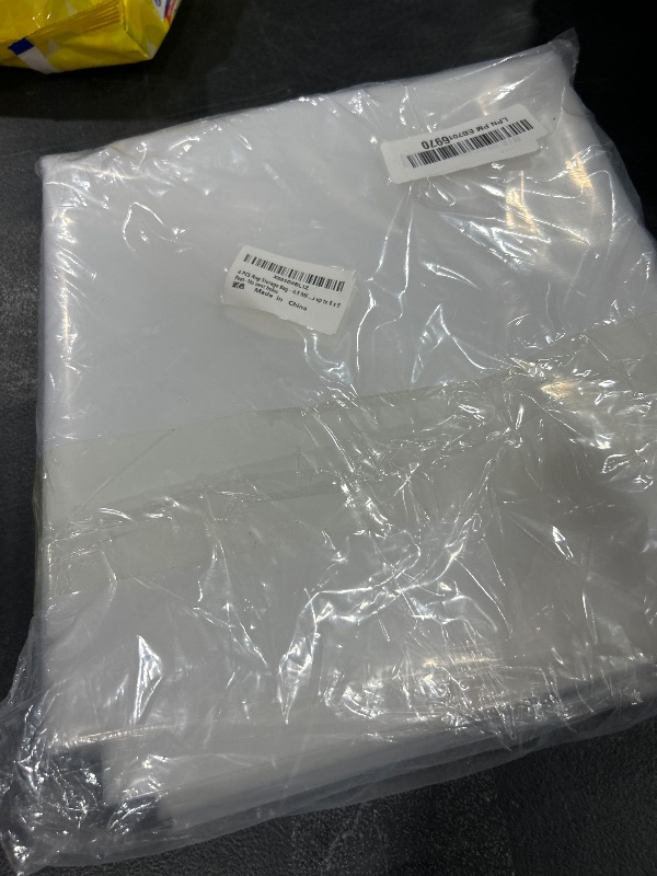 Photo 1 of 4 Pcs Clear Plastic Rolled Rug Storage Bag with 10 Ties - Fits Rug up to 6'x9', Heavy Duty for Indoor Outdoor Carpet Shipping, Packing, Moving and Storage