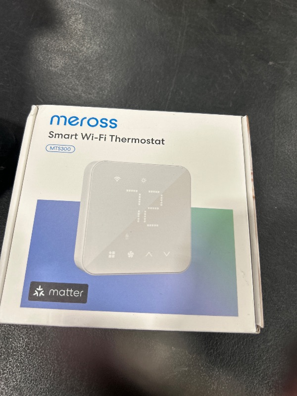 Photo 1 of meross Smart Thermostat for Home, WiFi Thermostat Works with Matter, Alexa, Apple Home, Google Assistant, App & Voice Control, 7x24h Scheduling, Energy Saving, C-Wire Required