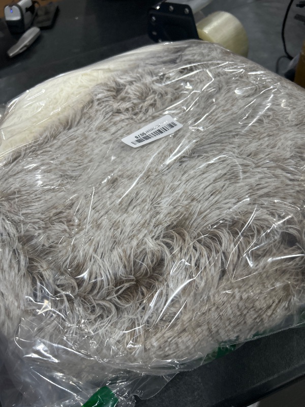Photo 1 of Calming Dog Beds & Cat Cave Bed with Hooded Cover,Removable Washable Round Beds for Small Medium Pets,Anti-Slip Faux Fur Fluffy Coved Bed for Improved Sleep,Fits up to 15/25 lbs (Small,20"x20")