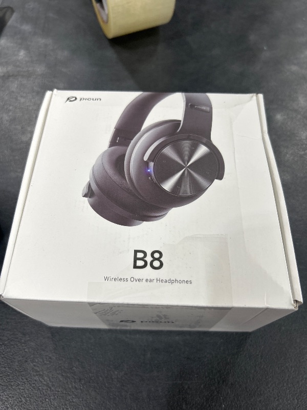 Photo 1 of Picun B8 Bluetooth Headphones, 120H Playtime Headphone Wireless Bluetooth with 3 EQ Modes, Low Latency, Hands-Free Calls, Over Ear Headphones for Travel Home Office Cellphone PC Black