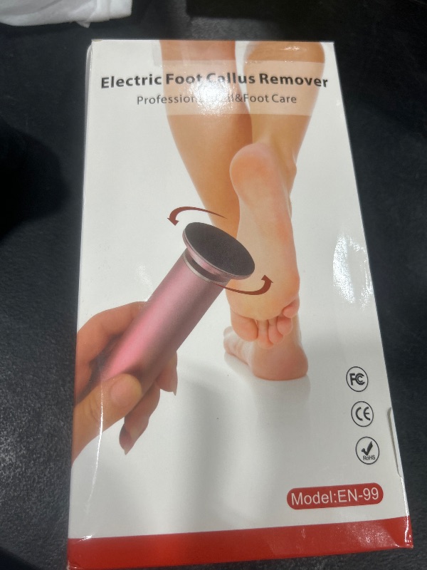 Photo 1 of Electric Foot File Tool - Callus Remover for Feet (FSA or HSA Eligible), Professional Pedicure Machine with 60pcs Sandpaper Discs, Adjustable Speed Foot Files for Deadskin, Dry and Cracked Feet