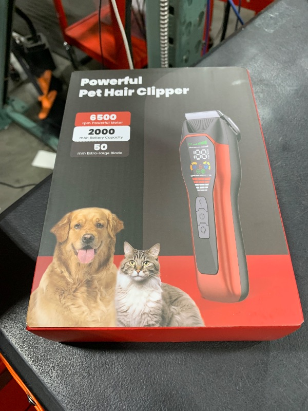 Photo 1 of Grimgrow Horse Clippers Low Noise Rechargeble Horse Trimmer Kit, Pet Shaver for Heavy Thick Coats Grooming, 2-Speed Cordless Animal Shears for Horse, Sheep, Cats and Dogs