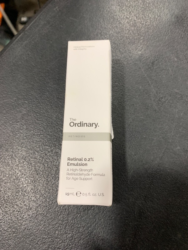 Photo 1 of The Ordinary Retinal 0.2% Emulsion, High-Strength Retinoid Serum for Advanced Anti-Aging Support, 0.5 Fl Oz