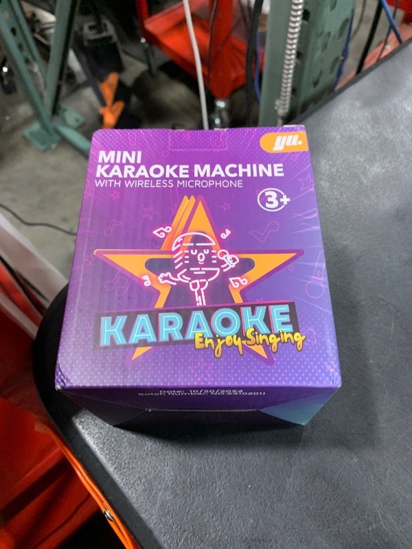Photo 1 of YLL Mini Karaoke Machine with 2 Wireless Microphones, TOP Kids Gifts for Girls Ages 3, 4, 5, 6, 7, 8, 9,10,11,12 +Year Old, 4-12 Years Old Birthday Toy Gift for Girls Boys Party (Purple)