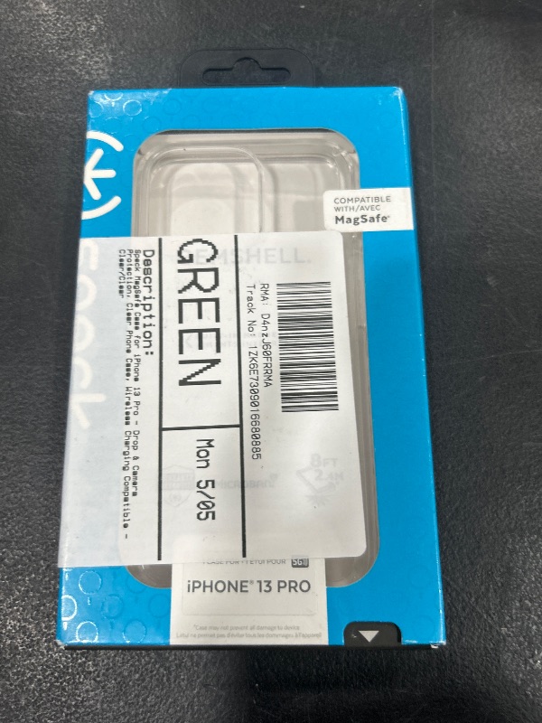 Photo 1 of Speck MagSafe Case for iPhone 13 Pro - Drop & Camera Protection, Clear Phone Case, Wireless Charging Compatible - Clear/Clear