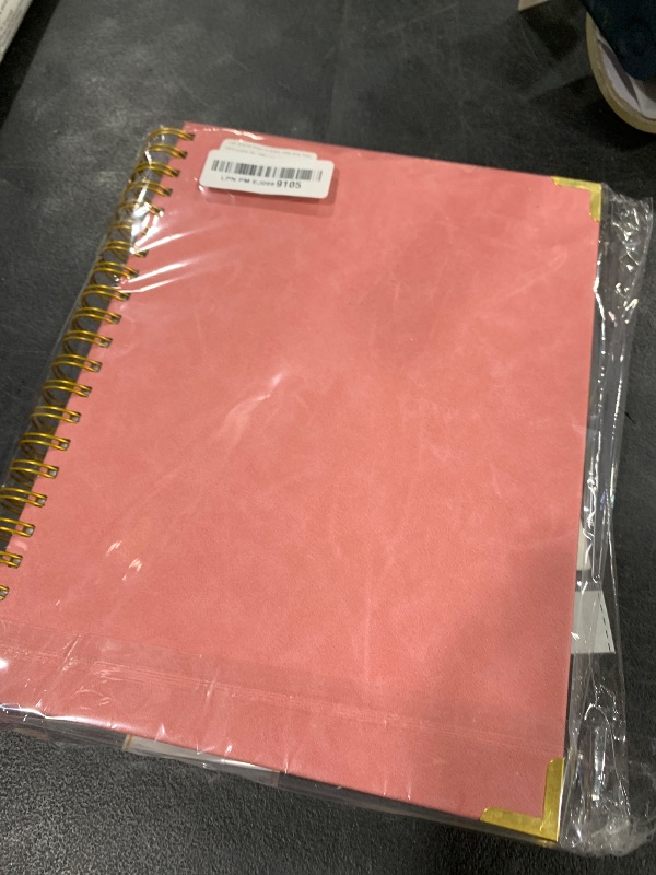 Photo 1 of Spiral Notebook, Sketchbook 8.5" x 11", 300 Page Hardcover Sketch Book, Leather Blank Notebook Journal for Women Men, Large Sketchbook for Drawing, No Bleed Thick Paper Unlined Notebook, A4, Pink