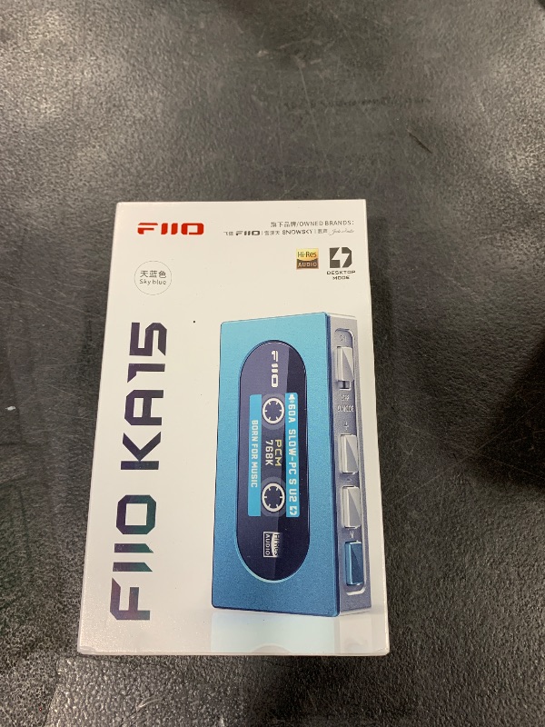 Photo 1 of FIIO KA15 Portable DAC and Headphone Amplifier (Blue)