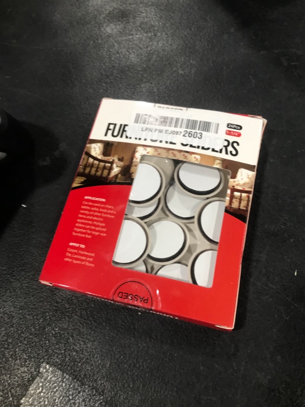 Photo 1 of 1-1/4" Furniture Sliders for Carpet & Hardwood Floors, 24PCS Furniture Pads for Quickly and Easily Move Any Item and Protect The Floor