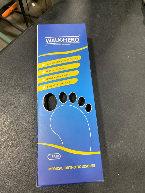 Photo 1 of Inserts Relieve Plantar Fasciitis - Flat Feet Insoles Arch Supports, Orthotic Insoles for Foot Pain Arch Pain Reduce Muscle Fatigue Absorb Shock (Mens 4-4 1/2 | Womens 6-6 1/2)