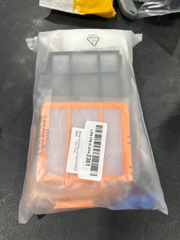 Photo 1 of 16 Pack Replacement Parts for Shark PowerDetect NeverTouch RV2820YE / PowerDetect NeverTouch Pro RV2820ZE AV2800ZE Vacuum Cleaner, Main Brush Filters Side Brushes Mop Pads Cleaning Brush