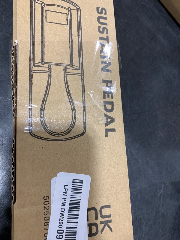 Photo 1 of RockJam Universal Sustain Pedal for Electronic Keyboards and Digital Pianos With Polarity Switch, Anti-Slip Rubber Bottom and 5.9 ft. Cable