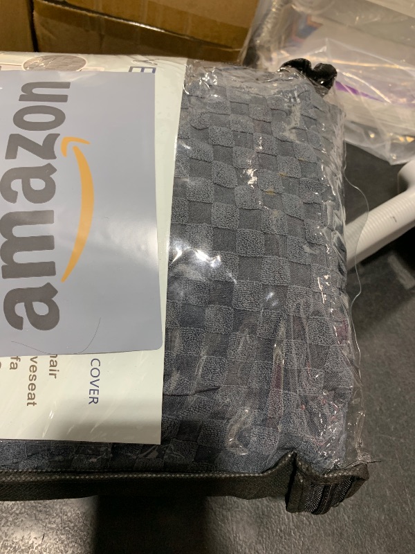 Photo 1 of YEMYHOM Couch Cover Latest Jacquard Design High Stretch Sofa Covers for 2 Cushion Couch, Pet Dog Cat Proof Loveseat Slipcover Non Slip Magic Elastic Furniture Protector (Medium, Dark Gray)