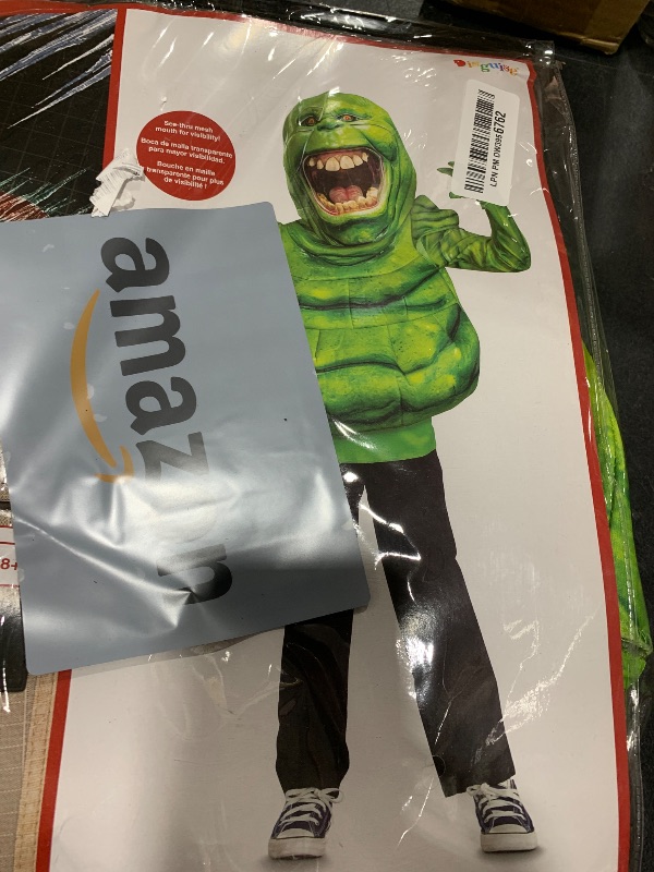 Photo 1 of Disguise Slimer Costume for Kids, Ofifical Ghostbusters Frozen Empire Slimer Costume, One Size Child