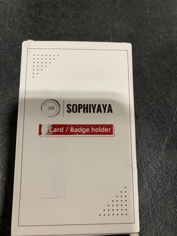 Photo 1 of SOPHIYAYA 2 Pack Sliding Badge Holder with Double-Sided Windows Key Card Work Badge Sleeve for Office School Factory Teacher Student (Blue)