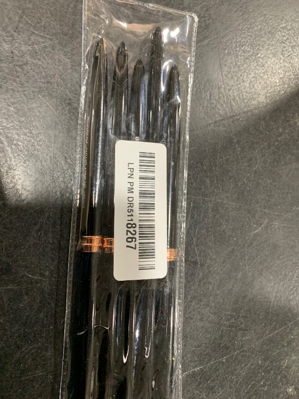 Photo 1 of Artdone Metallic Nail Art Pens, Liner Brushes Set, 5PCS Black Color Nail Tools For Long Lines, Thin Details, Fine Drawing, Liner Brush UV Gel Polish Painting Nail Design Sizes 5/8/12/20/25mm