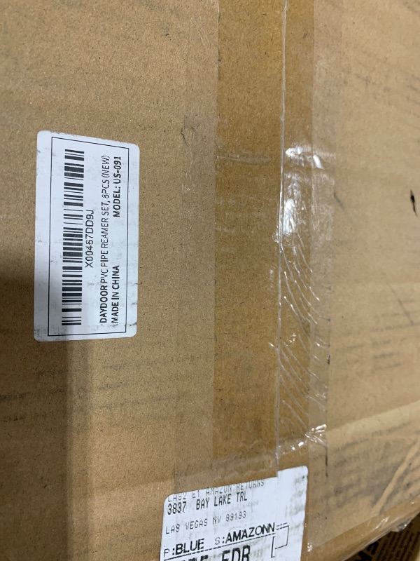 Photo 1 of DAYDOOR PVC Pipe Reamer Kit, Plastic Pipe Fitting Reamer Contains 1/2'', 3/4'', 1'', 1 1/4'', 1 1/2'', 2'', 3'', 4'', Fit into Standard 1/2" Drill, for Use with Sch. 40 PVC, CPVC or ABS Fittings-8PCS