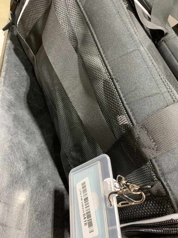 Photo 1 of Petskd Length-Expandable Pet Carrier 17x11x9.5 Inches Alaska Airline Approved, Soft Pet Travel Carrier for Small Cats Dogs with Zipper Locks and Anti-Scratch Mesh(Black)