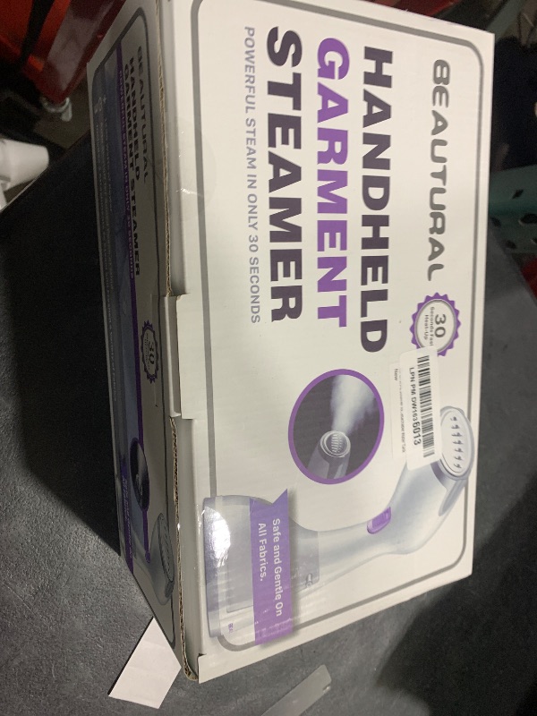 Photo 1 of BEAUTURAL Steamer for Clothes, Portable Handheld Garment Fabric Wrinkles Remover, 30-Second Fast Heat-up, Auto-Off, Large Detachable Water Tank