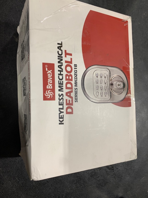 Photo 1 of Keyless Entry Keypad Deadbolt Door Lock, Sabbath Lock Zinc Alloy Commercial Grade 1 Rekeyable 100% Mechanical Shabbos Lock- No Risk of Low Power, Compatible W/ SC1 & KW1 Keyways - Round Style