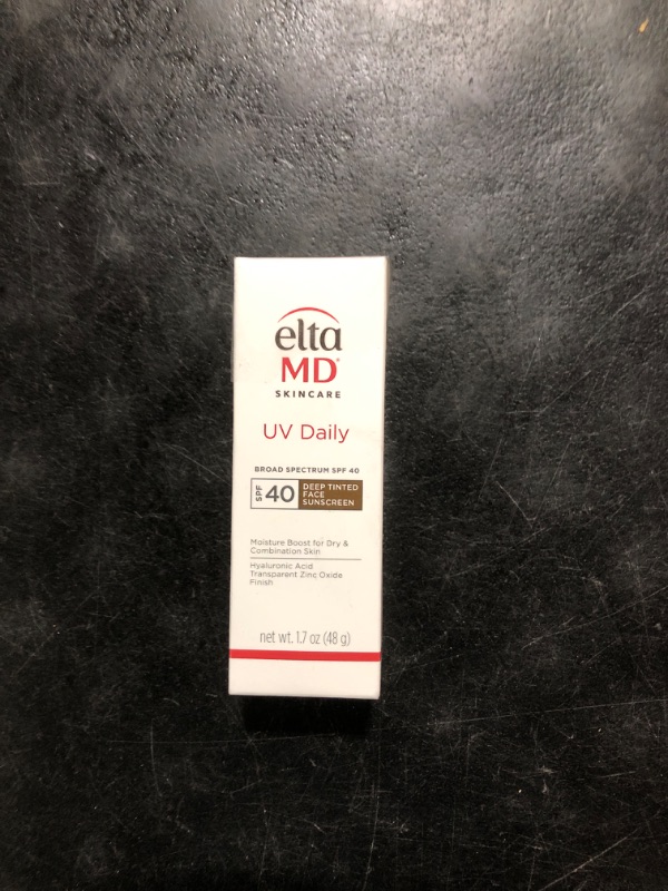 Photo 1 of EltaMD UV Daily Deep Tinted SPF 40 Face Sunscreen Moisturizer with Zinc Oxide, Tinted Daily Face Moisturizer with SPF, Sunscreen for Dry Skin,1.7 oz Pump