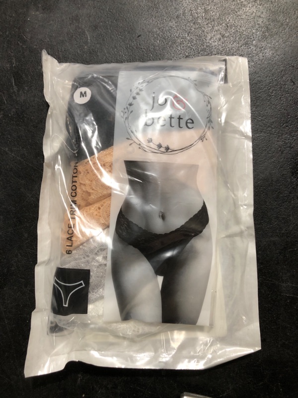 Photo 1 of Jo & Bette Lace Thongs for Women - 6 Pack No Show Thongs - Lace Panties Cotton Underwear Pack Soft Sexy Breathable