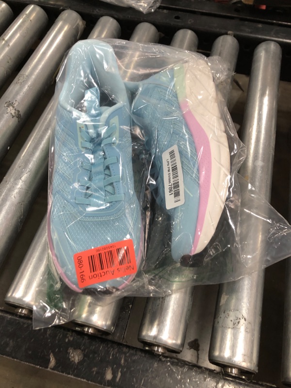 Photo 1 of ALLSWIFIT Women's Slip On Walking Shoes Running Comfortable Tennis Breathable Non Slip Athletic Gym Workout Cross Training Fashion Sneakers,Size 8.5,Light Blue,SARR034W